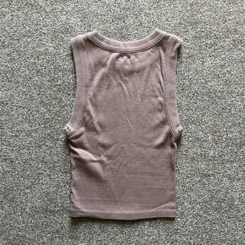 Abercrombie & Fitch Soft AF Rib Cropped Tank Top Basics Essentials Size XXS - Picture 3 of 5